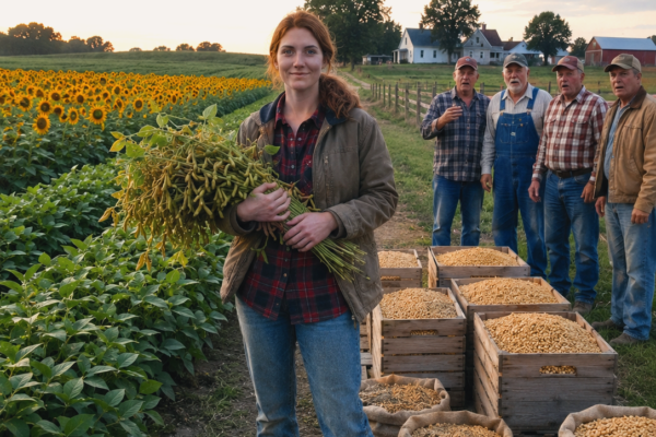My Town Laughed When I Risked My Father’s Foreclosed Farm on 36 Acres of Sunflowers—Then the Bank Inspector Saw the Field Behind Them