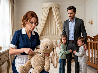 the mafia boss’s twins screamed every sunrise—until a quiet maid cut open their mother’s teddy bear and exposed the betrayal inside