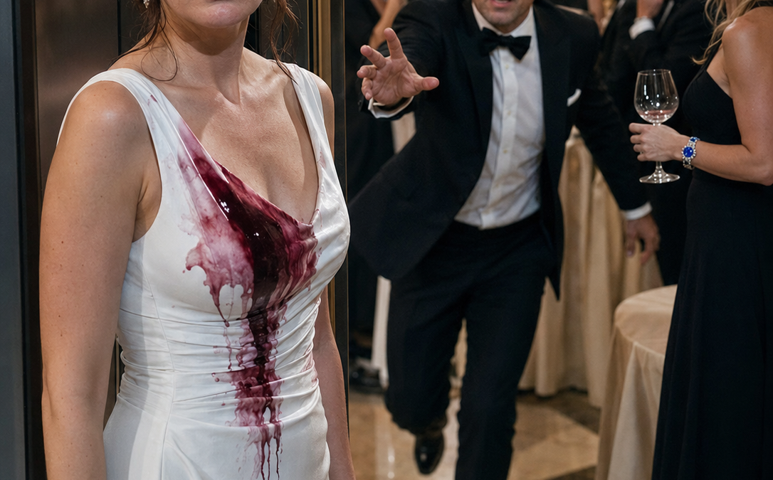 She Walked Out Wearing Red Wine After Her Husband Humiliated Her, Unaware That By Sunrise He Would Lose the Empire He Thought Was His