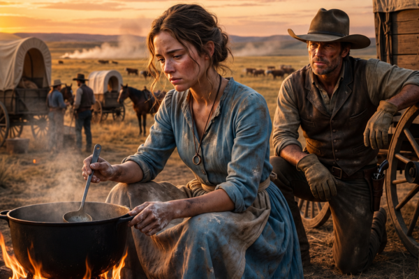 He hired a twenty-year-old widow to cook for his cattle drive — never guessing she would become the one woman he could not bear to ask to stay