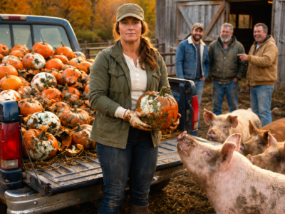 They Laughed When I Bought 600 Moldy Pumpkins for My Father’s Pigs—Then the Winter Ledger Exposed the Farm They Tried to Steal