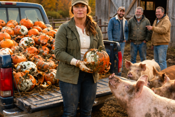 They Laughed When I Bought 600 Moldy Pumpkins for My Father’s Pigs—Then the Winter Ledger Exposed the Farm They Tried to Steal