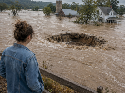 They Offered Me $150,000 to Abandon Grandpa’s Flooded Farm—Then a Steel Door Rose From the Mud and Exposed My Family’s 90-Year Secret