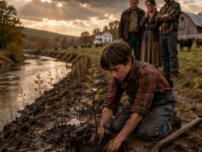 EVERYONE MOCKED THE SILENT BOY FOR STICKING WILLOWS INTO A DYING CREEK — THEN THE WATER TORE OPEN A SECRET HIS FATHER PRAYED STAYED BURIED