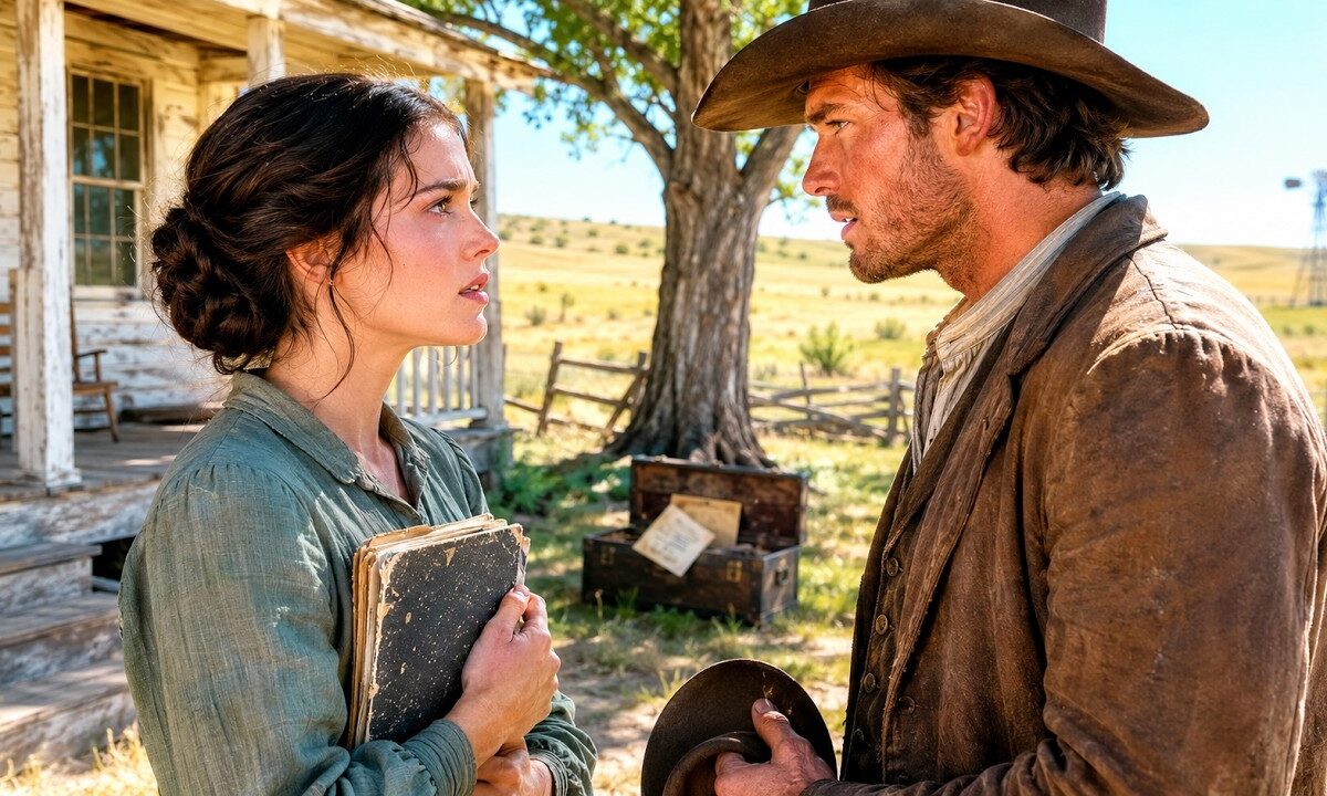 She told the wandering cowboy she did not need hired help—she needed a husband before her father’s stolen secret cost her everything