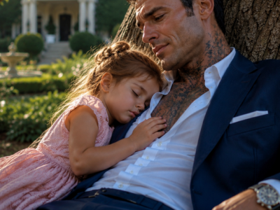 Mafia Boss Pretended to Sleep Under a Tree… Then the Maid’s Toddler Melted His Cold Heart Forever!