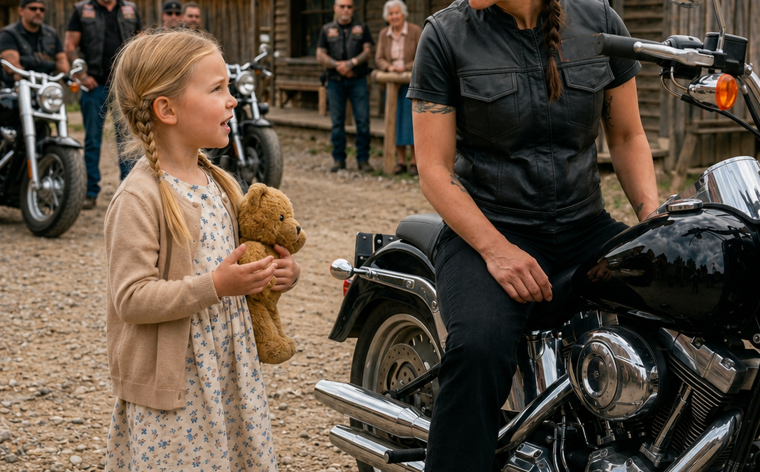 I don’t have a mama—may I spend one day with you? the little girl asked the hard-eyed horsewoman, and the lonely rancher never expected her to become their home