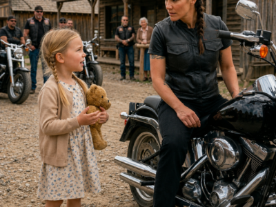 I don’t have a mama—may I spend one day with you? the little girl asked the hard-eyed horsewoman, and the lonely rancher never expected her to become their home