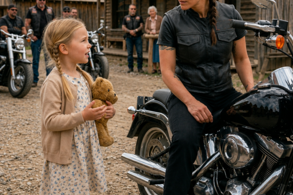 I don’t have a mama—may I spend one day with you? the little girl asked the hard-eyed horsewoman, and the lonely rancher never expected her to become their home