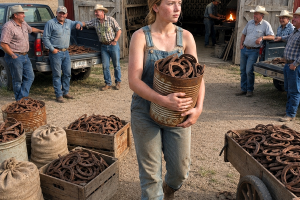 They Mocked Me for Hoarding Rusted Horseshoes in Dad’s Old Barn—Then His Hidden Ledger Helped Me Buy the Farm Back at Auction