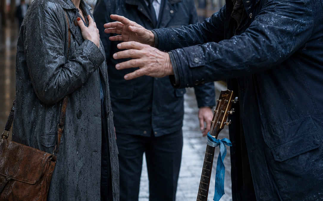 She Believed Her Father Abandoned Her Before Birth—Then a Homeless Musician Played the Lullaby Only Her Grandmother Was Supposed to Know