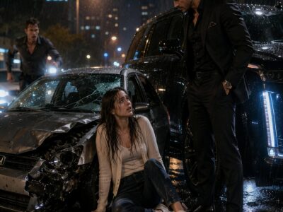 When I Crashed Into a Mafia Boss’s Black SUV While Running From My Abusive Ex, He Stepped Out in the Rain and Said, “Good—Now You’re My Wife”