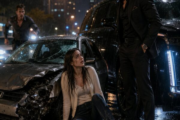 When I Crashed Into a Mafia Boss’s Black SUV While Running From My Abusive Ex, He Stepped Out in the Rain and Said, “Good—Now You’re My Wife”