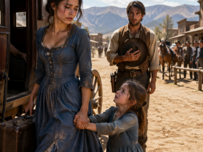 I APOLOGIZED FOR MY TORN DRESS BEFORE THE RANCHER COULD REJECT ME – THEN HIS DAUGHTER WHISPERED “BE OUR MAMA” AND HIS FACE WENT STRANGELY STILL