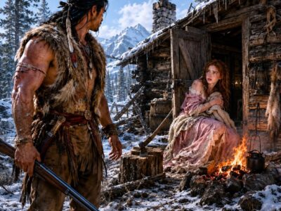 A Mountain Man Saw A Woman Living Alone In An Old Snow Cabin — Then He Discovered Why She Had Been Hiding There