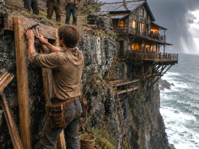 My Family Threw Me Out at 19 With $63 and an Old Deed—Then My Cliff House They Mocked Survived the Storm