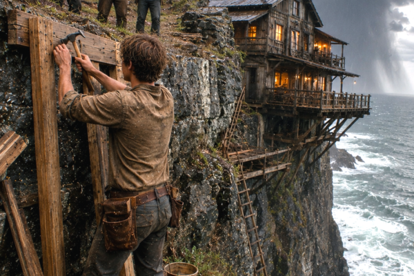 My Family Threw Me Out at 19 With $63 and an Old Deed—Then My Cliff House They Mocked Survived the Storm