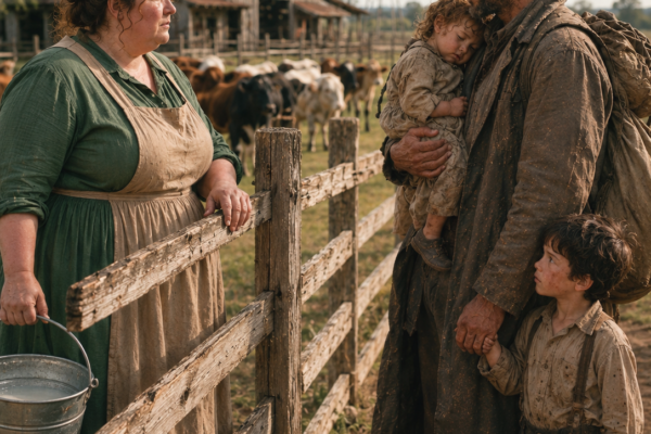 I Gave a Stranger’s Hungry Little Girl My Last Milk—Then Her Father Found the Forged Signature Stealing My Dead Husband’s Farm