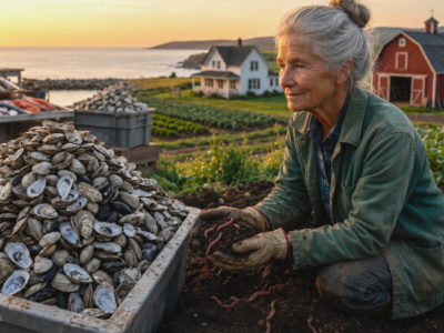 They Called Me the Crazy Widow for Hauling Fish-Market Waste Onto My Dying Farm—Then My Husband’s Soil Ledger Exposed Why the Richest Man Wanted It