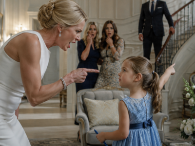 SHE TOLD MY MOTHERLESS LITTLE GIRL SHE WAS NOT TO BE SEEN — THEN MY CHILD RAISED ONE HAND, AND THE ROOM WENT STILL BEFORE I UNDERSTOOD WHY