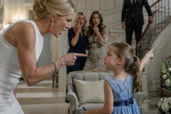 SHE TOLD MY MOTHERLESS LITTLE GIRL SHE WAS NOT TO BE SEEN — THEN MY CHILD RAISED ONE HAND, AND THE ROOM WENT STILL BEFORE I UNDERSTOOD WHY