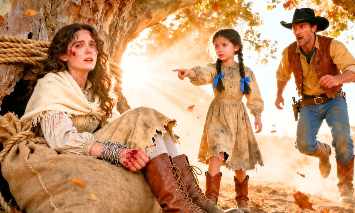 The mail-order bride never reached his ranch—until his daughter found her bound beneath a sycamore tree with his marriage contract in her hands