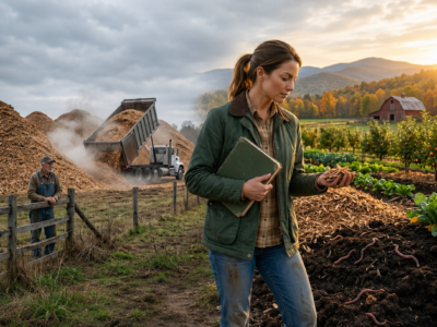 The Sawmill Left Mountains of Wood Chips on Her Farm—She Saw Opportunity