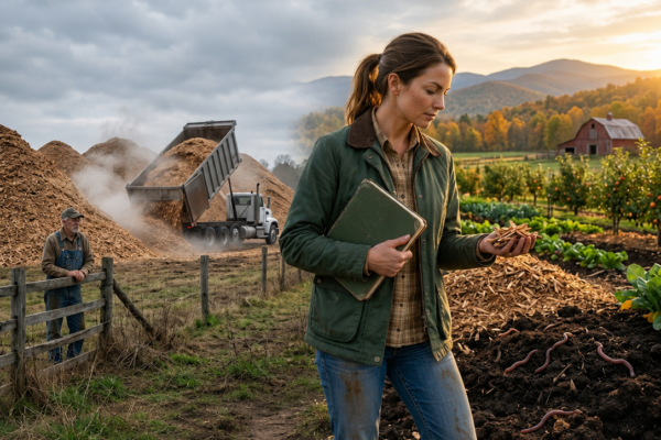 The Sawmill Left Mountains of Wood Chips on Her Farm—She Saw Opportunity