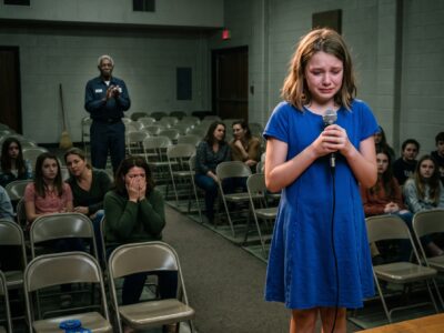 The Janitor Clapped When Everyone Else Sat Silent—Then One Viral Video Nearly Stole the Injured Girl’s Voice All Over Again