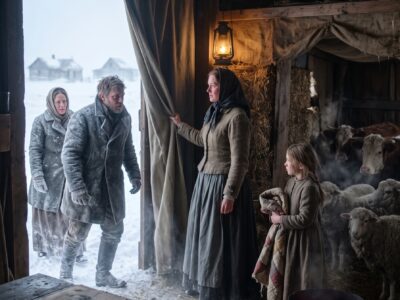 They Exiled a Widow and Her Daughter to a Freezing Barn—Then the Blizzard Killed Every Fire in Town Except Hers