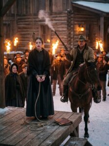 The Town Put a Noose Around the Widow’s Neck, Until a Scarred Rancher Claimed Her as His Future Wife and Exposed the Lie That Nearly Killed Her