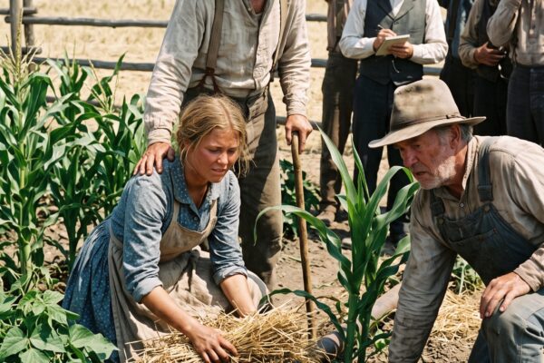 She Collected Everyone’s Broken Irrigation Pipes While the Town Laughed—Then Her Hidden Watering System Saved the Only Harvest Left Standing