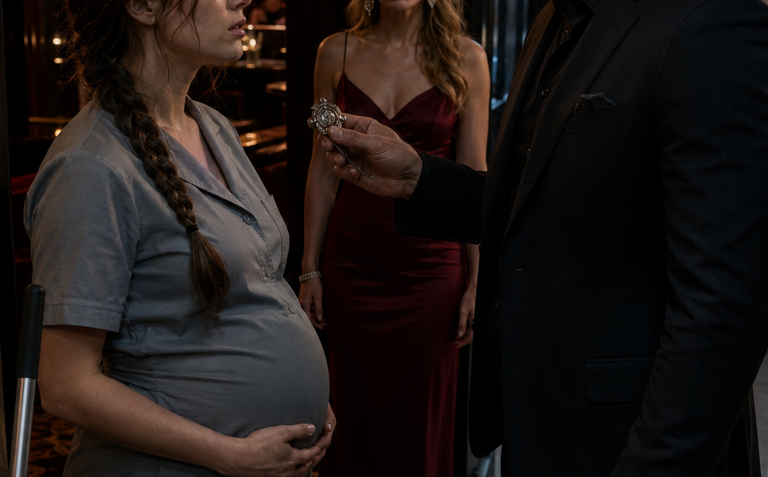 When Her Closest Friend Called Her a Lying Cleaner Before Chicago’s Most Feared Crime Boss, Pregnant Marin Turned to Leave—But He Recognized the Terror in Her Eyes, Reached for His Missing Silver Crest, and Asked Why the Woman Claiming His Child Had Never Looked So Afraid