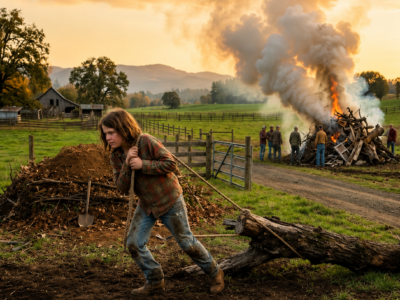 Everyone Burned the Storm Wood… She Buried It — And Her Garden Survived the Frost