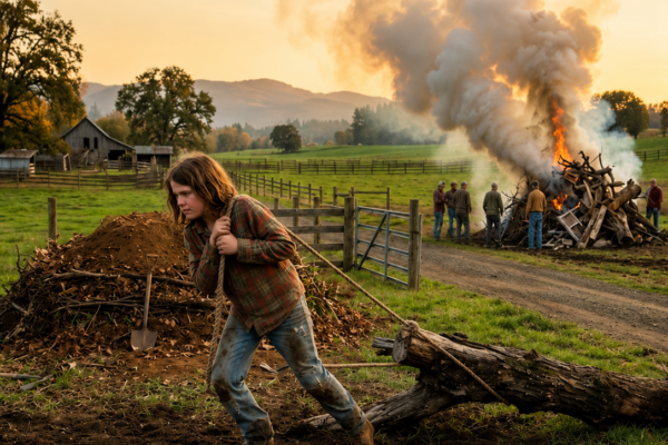 Everyone Burned the Storm Wood… She Buried It — And Her Garden Survived the Frost
