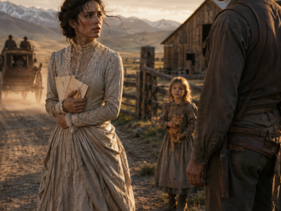 A Mail-Order Bride Reached the Wrong Wyoming Ranch With Letters From a Man Who Never Existed—Then the Widower’s Lonely Daughter Whispered One Word That Changed Everything