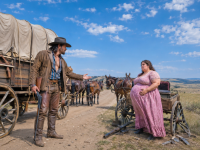 “Get In My Wagon,” the Mountain Man Growled — Seeing the Pregnant Widow Struggling With Her Wagon