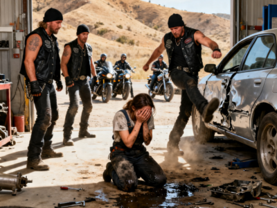 THEY SMASHED HER FATHER’S AUTO SHOP – THEN AN OLD HELL’S ANGELS LEGEND MADE ONE CALL