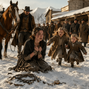 The Town Dragged a Homeless Widow Into the Snow, Until Two Little Girls and a Haunted Rancher Refused to Let Her Die With Her Secret Buried