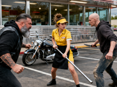 I STOOD BETWEEN TWO THIEVES AND A HELL’S ANGEL’S HARLEY – WHAT HE DID FOR MY SON BROKE ME