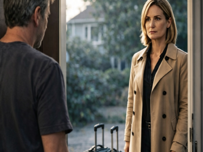 She Asked If His Offer Was Still On—He Said He’d Been Joking, But When She Rolled Her Suitcase Inside, The Widower’s Quiet Life Changed Forever