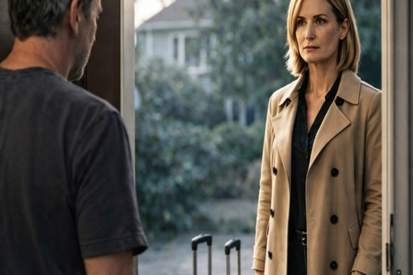 She Asked If His Offer Was Still On—He Said He’d Been Joking, But When She Rolled Her Suitcase Inside, The Widower’s Quiet Life Changed Forever