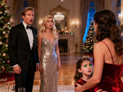 HE WAS CELEBRATING CHRISTMAS WITH HIS NEW GIRLFRIEND WHEN I WALKED IN WITH THE DAUGHTER HE NEVER KNEW EXISTED