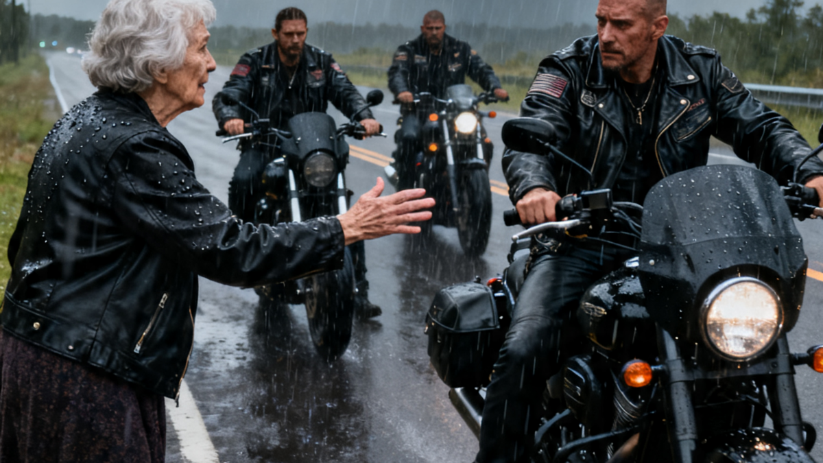AN OLD WOMAN BEGGED A FEARED BIKER FOR HELP – WHAT HE DID LEFT THE WHOLE STREET SILENT