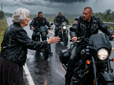 AN OLD WOMAN BEGGED A FEARED BIKER FOR HELP – WHAT HE DID LEFT THE WHOLE STREET SILENT