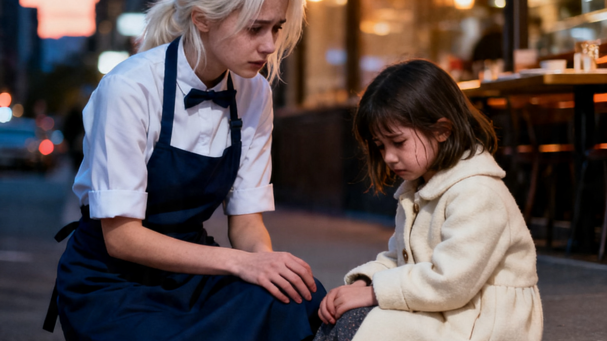 YOUNG WAITRESS GAVE HER ONLY DINNER TO A LOST LITTLE GIRL – THEN HER MILLIONAIRE FATHER SAW WHAT KINDNESS REALLY COST