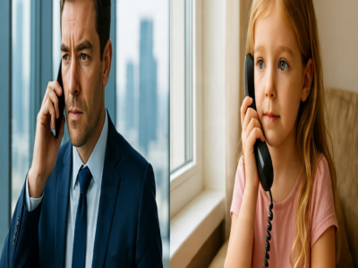The Millionaire CEO Called To Fire A Missing Janitor—But When Her Little Girl Answered, Four Words Shattered His Cold Heart