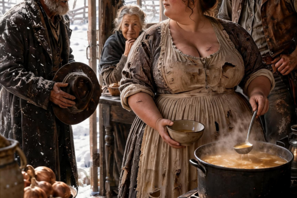 He Called Her Kitchen a “Pretty Waste”—But When the Dying Doctor Begged for One Last Bowl of Her Broth, the Curvy Mail-Order Bride Forced a Frozen Frontier Town to Confess the SECRET It Had Been Starving to Hide