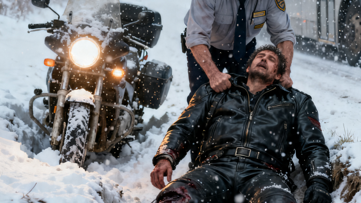 I SAVED A DYING BIKER IN A BLIZZARD – THEN 500 HELLS ANGELS SURROUNDED MY APARTMENT