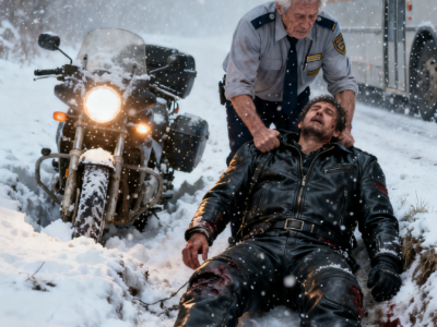 I SAVED A DYING BIKER IN A BLIZZARD – THEN 500 HELLS ANGELS SURROUNDED MY APARTMENT